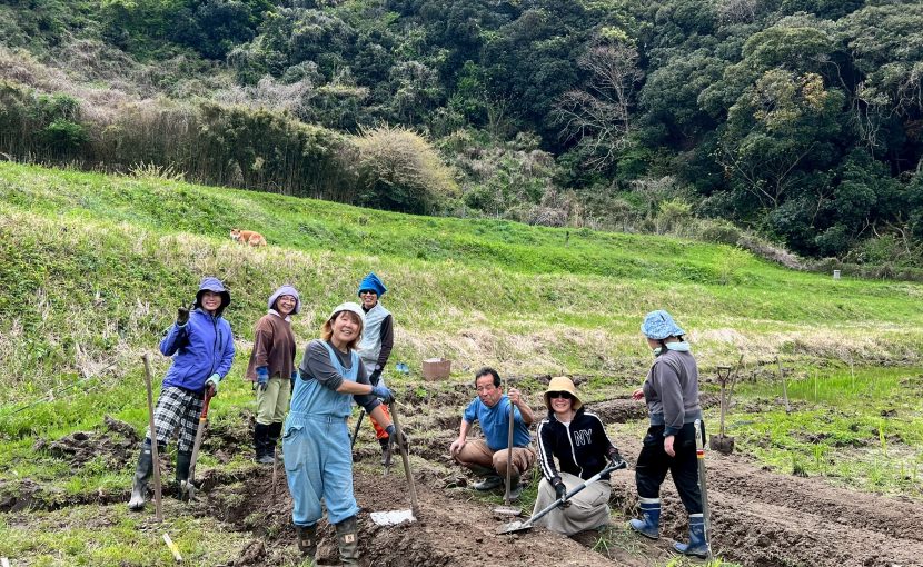 苗床づくり　みふね楽しみ隊